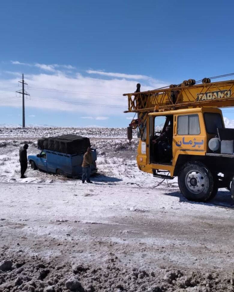 امدادرسانی در محور تاکستان به قزوین